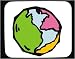 Mouse Pad with Earth, globe, geography, world, spherical, planet, orb