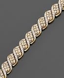 14k Gold Champagne Diamond Bracelet (2-1/2 ct. t.w.)