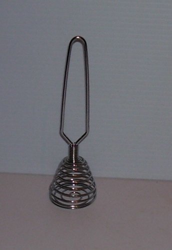 Chrome Churn Beater Coil Whisk - 7 Inch