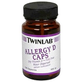 Twinlab Allergy D, 100 Caps, 400 Iu