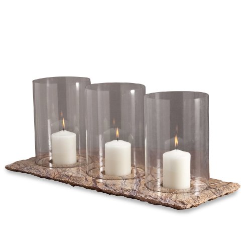 Varnik Minimalist Glass and Trio Centerpiece