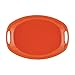 Rachael Ray Serveware 15-Inch Stoneware Oval Platter, Orange