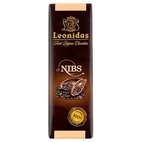 Leonidas Belgian Chocolates: Nibs Chocolate Dark Bars (One Dozen)