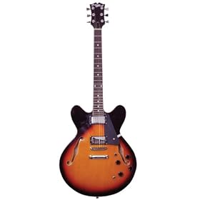 Johnny Guitar Sunburst Brook semi-acoustique