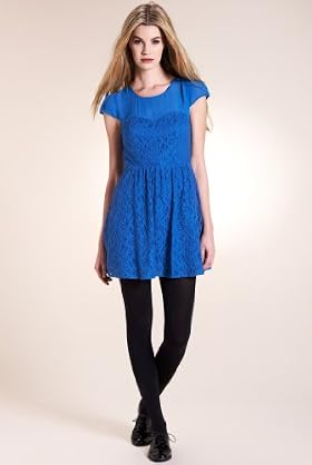 Limited Collection Lace & Mesh Skater Dress from Marks and Spencer