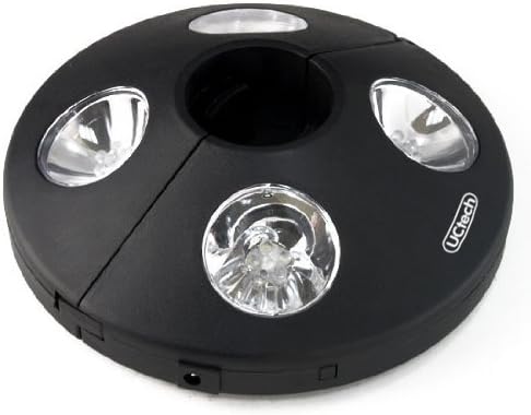 Patio Wireless Umbrella Light 24 LED Lights to Really Brighten Your Outdoor Patio Area - 3 X AA Battery Operated - Adjustable 2.3-5 cm to Fit Tightly Around Your Umbrella Pole - Cool White Color
