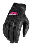 Icon ARC Suzuki Motorcycle Glove - Women's Black / Pink - Medium - 3302-0141