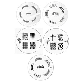 5xkonad Stamping Nail Art French Manicure Image Plate M19.m44.m45 m60.m61
