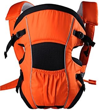 Babyhelp Comfortable Breatheable Cotton Baby Soft Carrier(OrangeBlack)