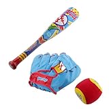 【ノーブランド 品】バット　ソフト　ボール＆スティッキー　ミット野球　スポーツ　セット　キッズ　アウト​​ドア　ゲーム　プレイ　贈り物