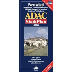 ADAC Stadtpl�ne, Neuwied mit Melsbach und Wei�enthurm