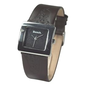 Bench Ladies Brown Dial Watch With Brown Leather Embossed Strap