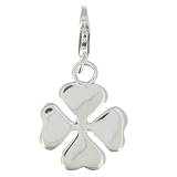 Les Poulettes Jewels - Sterling Silver Charms - Four Leaves Lucky Clover Charm