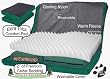 Pet Gear Nature's Foundation Dog Bed - Orthopedic Foam Pad - Excellent Support System - Reversible, Washable, Attractive - LARGE - Moss Green