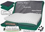 Pet Supplies : Pet Gear Nature's Foundation Dog Bed - Orthopedic Foam Pad - Excellent Support System - Reversible, Washable, Attractive - LARGE - Moss Green