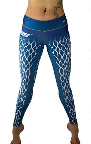 Blue Leggings Womens Yoga Pants Compression Tights