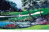 18th Hole, The, Art Poster by Kerry Hallam
