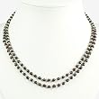 EXP Handmade Garnet & Silver Necklace
