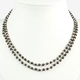 Handmade Two Strand Garnet Necklace