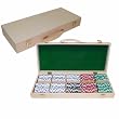 500 Pc Striped Dice Wooden Set (fls)
