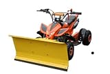 Kinderquad orange mit Schneeschieber