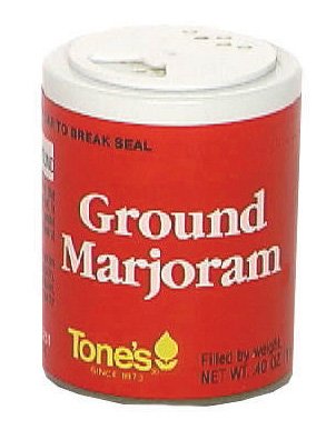Tone's Ground Marjoram, .40-Ounce Containers (Pack of 6) (Pack of 3)