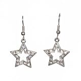 Earrings - E106 - Crystal Star ~ Clear