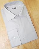 Steven Land Silver Grey Woven 100% Cotton Shirt