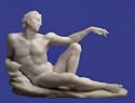 STATUE OF ADAM from The Creation of Adam by Michelangelo nude male sculpture figure