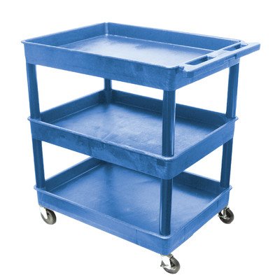 Luxor Rdtc111Rd 3 Shelf Red Tub Cart On Sale