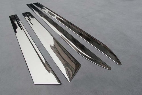 Auto Stainless Steel Body Door Side Molding Trim Chrome 4pcs fit for 2010 2011 2012 2013 Cadillac SRX