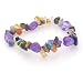 Multicolor Crystal and Jade Chip Bracelet