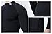 CLSL TM-T11-BLKZ_Large Tesla Men's Mock Long-Sleeved T-Shirt Cool Dry Compression Baselayer T11
