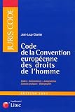 Revue Litec  / Code de la Convention européenne des droits de l'homme