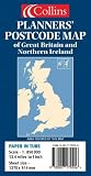 Planners Postcode Area Map of Great Britain and Northern Ireland (Map Tubed)
