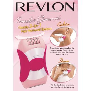 Revlon RV565  Gentle 2-in-1 Hair Removal System, Pink