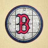 Boston Red Sox Art-Glass Clock