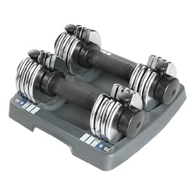 Click here to buy ProForm SpaceSaver&reg; 25 Double Dumbells.