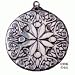 Moon Goddess Mandala - Pewter Pendant (1-3/4" across)
