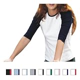 Bella - Ladies' Two-Tone 3/4-Sleeve Raglan T-Shirt (B2000)