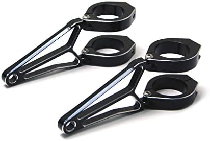 Motorcycle Headlight Brackets Fork Mounted 36-37mm Razor Style Billet Aluminum