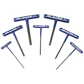 Allen 56132 7-Piece Ball Plus Cushion Grip T-Handle Set Metric Pouch by 