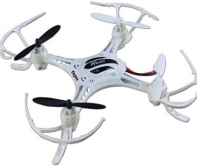 QWG Fayee FY530 Drone 4-CH 2.4GHz 6-Axis RC Quadcopter Drone with Gyro RTF Remote Control , white-mode 1