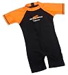 Second Skins :Sunsuit W' Backzip (36 Months) Black/Orange