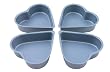 Swift Faringdon Collection Bakers Pride Non-Stick Heart Shape Cake Pans Carbon Steel 10 cm  x 9.5 cm x 2 cm  Set of 4