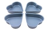 Faringdon  Bakers Pride Non-Stick Heart Cake Pans 10cm - Set of 4