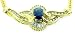 Diamond and Sapphire 14k Gold Necklace