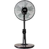 ZEPEAL ゼピール 【コルク柄】 30cmリビング扇風機（リモコン） DRD-A3312（BK)