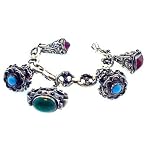 vintage silver charm bracelet