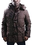 SEAN JOHN Snorkel Down Toggle Parka Mens Coat Jacket Faux Fur Hood